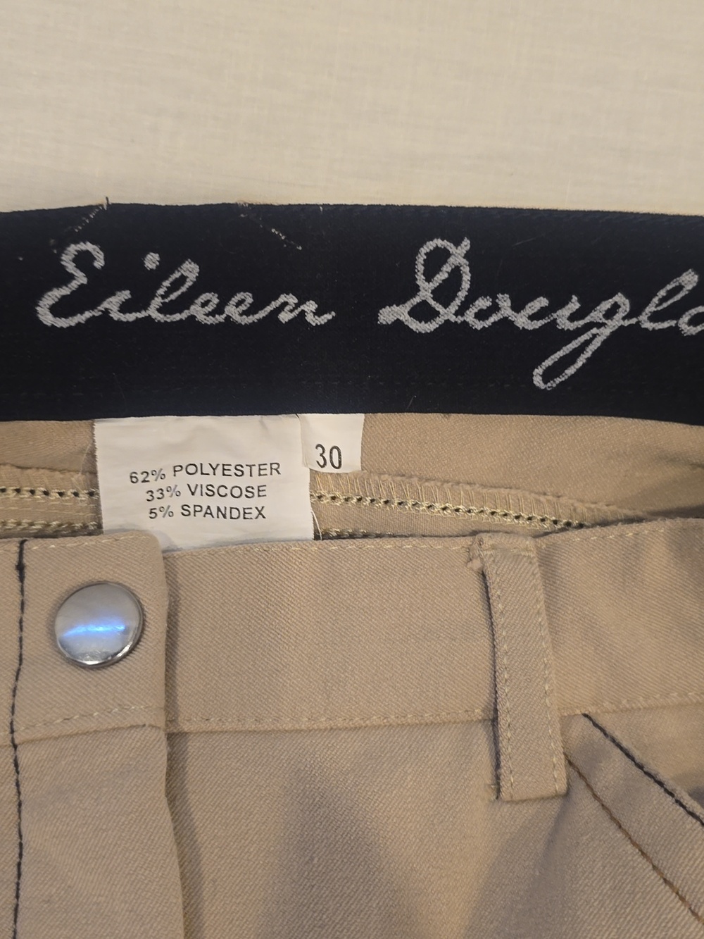 Beige Women's Riding Pants - Picture 4 of 4